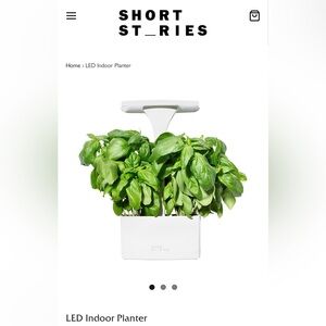 New NIB Short Stories LED Indoor Planter Grow fresh herbs plants